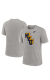 NIKE MEN’S HEATHER GRAY RETRO LOGO TEE